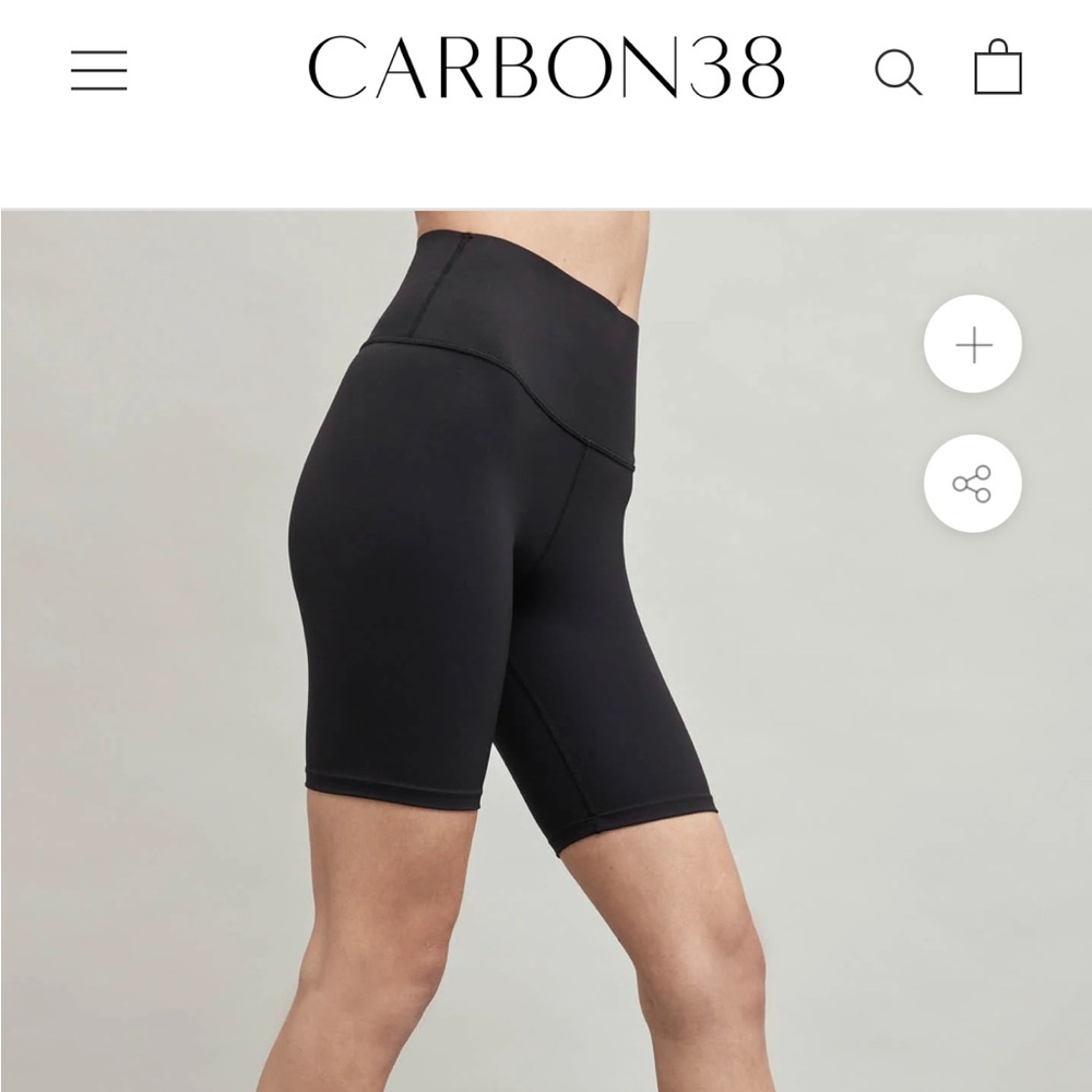Carbon 38 long biker shorts